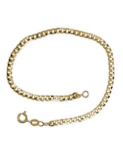 bracciale catena maglia cubana cm.19