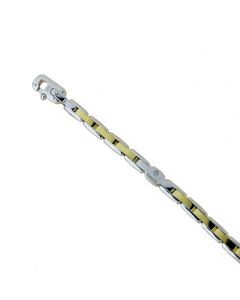 bracciale catena pieno piatto