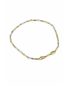 bracciale a catena vuota modello tubolare lucido