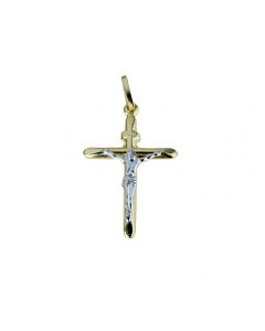 croce scatolata con cristo dim.26x17mm.