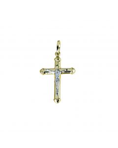 croce scatolata con cristo dim.27x16mm.