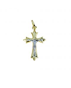 croce stampata con cristo dim.27x16mm.