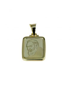 medaglia padre pio dim.13x11mm.