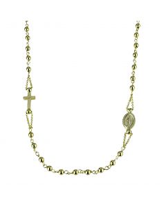 catenina rosario girocollo con grani lucidi cm.45