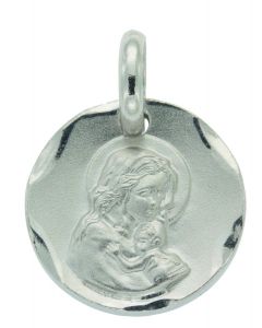 medaglia madonna con bambino diam. 13mm.