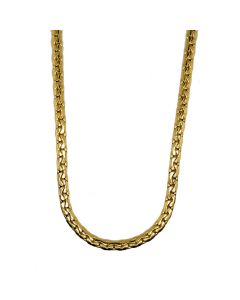 collana maglia cobra lucida e piatta lunga cm.50