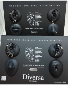 Espositore in silicone per piercing