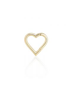 heart clicker ring daith/helix con chiusura a click diam.8mm.