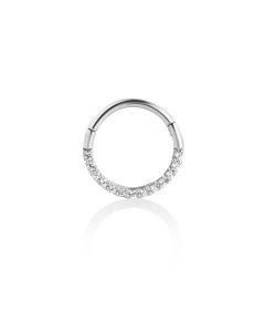 clicker ring septum daith con zirconi diam.8mm.