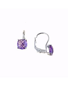 orecchini con pietra viola