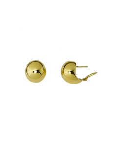 orecchini mezza sfera con clips