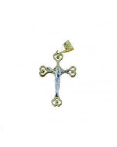 croce doppia lastra con cristo dim.20x15mm.