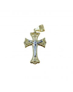 croce doppia lastra con cristo dim.20x15mm.