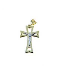 croce doppia lastra con cristo dim.20x15mm.