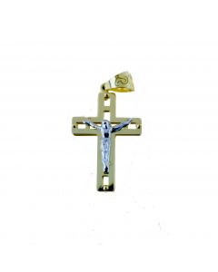 croce doppia lastra con cristo dim.20x15mm.